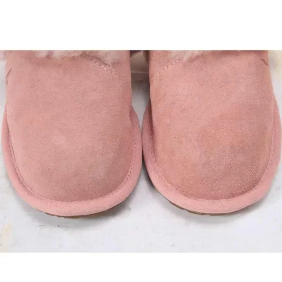 NWOB KOOLABURRA BY UGG MILO slippers slip on slide suede womens shoes pink 6 - Picture 4 of 14